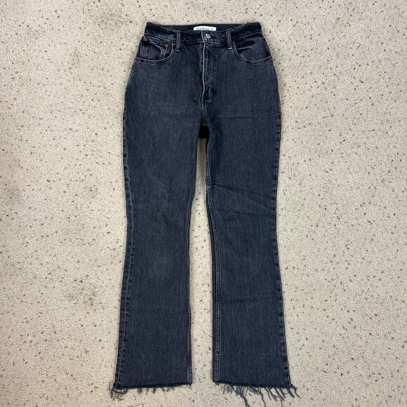 Abercrombie & Fitch 70s Vintage Flare Jeans Ultra High Rise Size 2 Women's - Picture 1 of 4